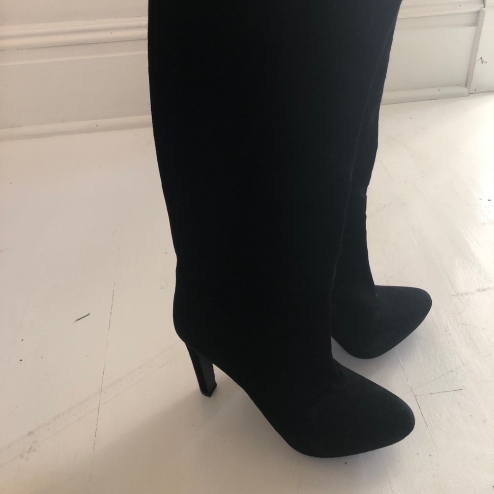 Prada boots suede black size 41